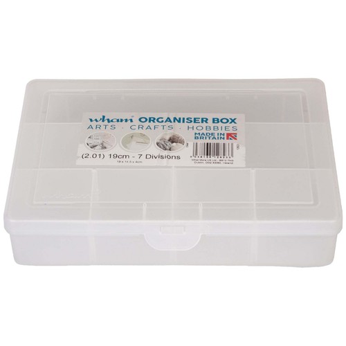 Wham clear organiser box 19cm - organiser,